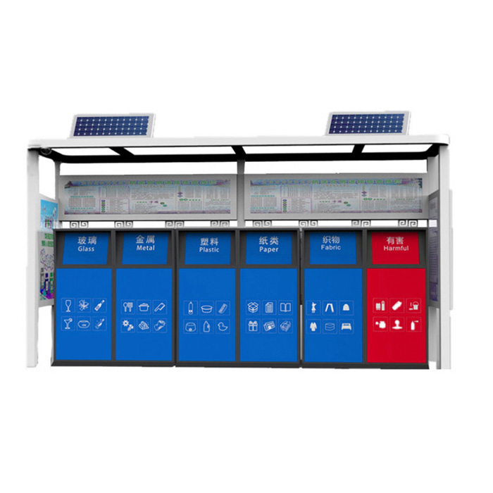 垃圾分类亭显示图