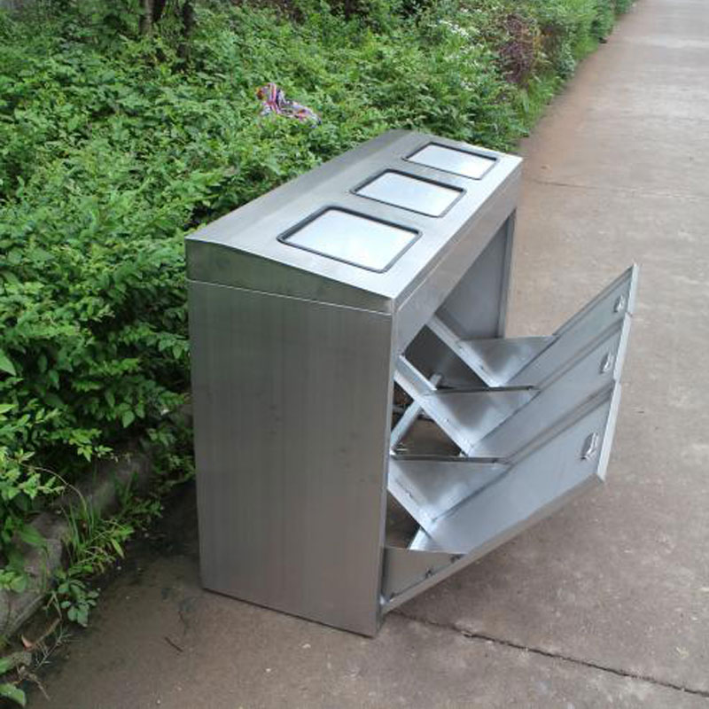 不锈钢分类垃圾箱内部构造